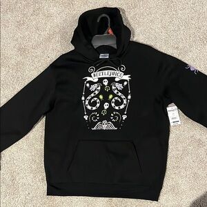 Beetlejuice Beetlejuice Black Graphic Sweatshirt Size M